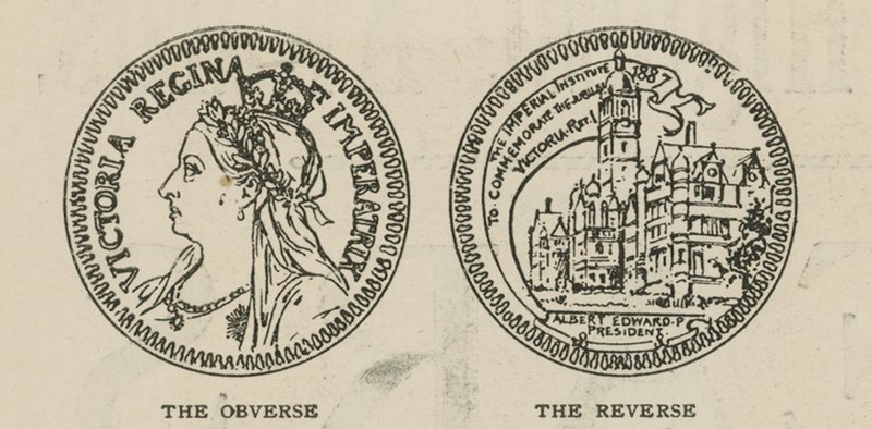 La Medaglia Commemorativa presentata a Sua Maestà dal Principe di Galles come Presidente dell