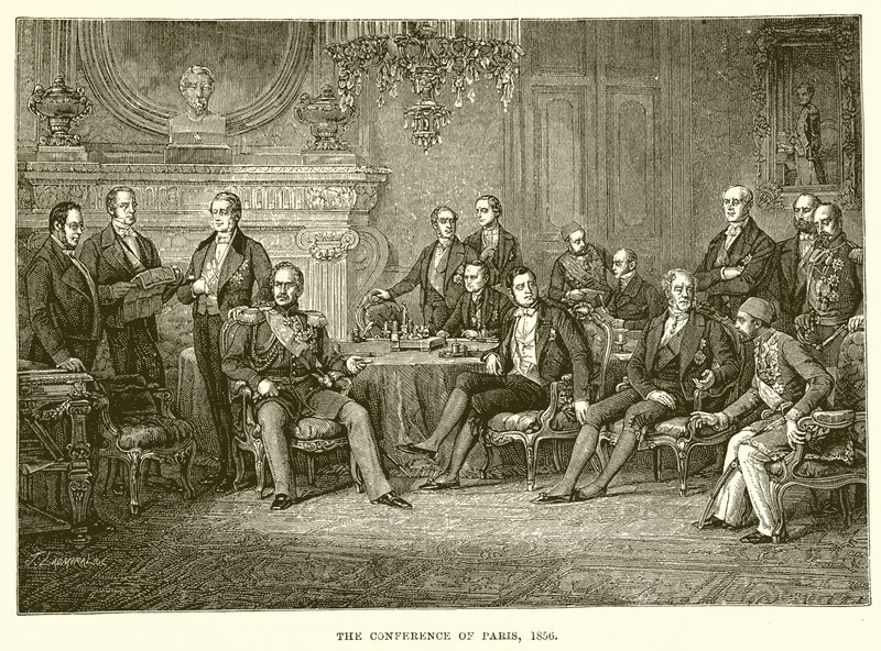 La conferenza di Parigi, 1856 da English School