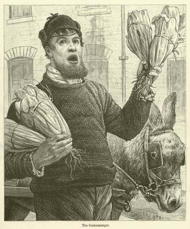 Il pescivendolo (incisione) da English School