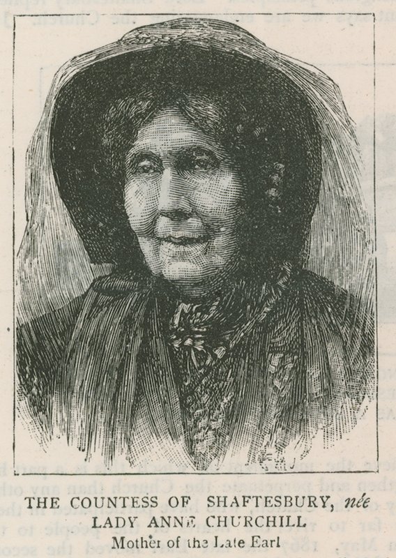 La contessa di Shaftesbury, nata Lady Anne Churchill da English School