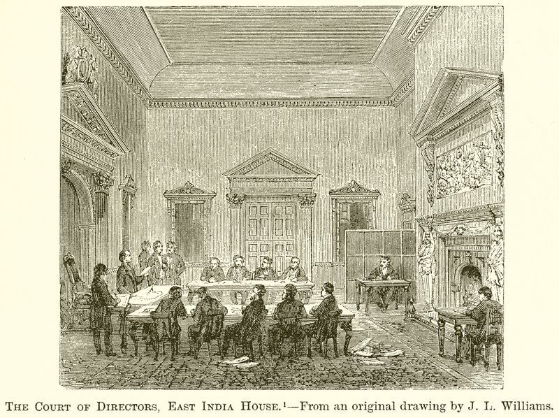 Il Consiglio dei Direttori, East India House da English School