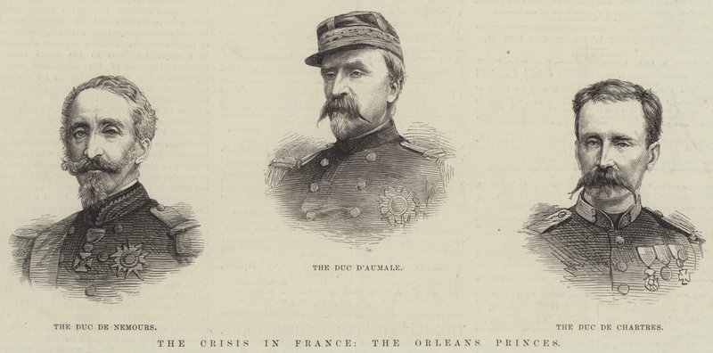 La crisi in Francia, i principi di Orleans da English School