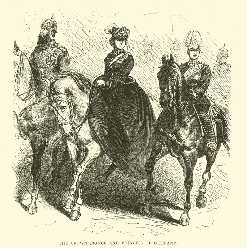Il Principe e la Principessa della Corona di Germania, marzo 1871 da English School