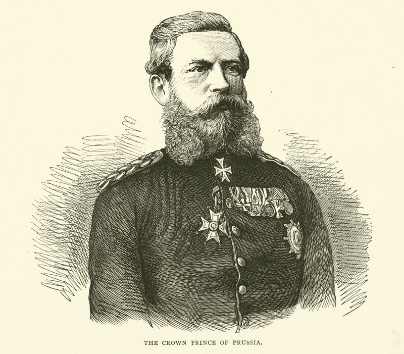 Il principe ereditario di Prussia, agosto 1870 da English School