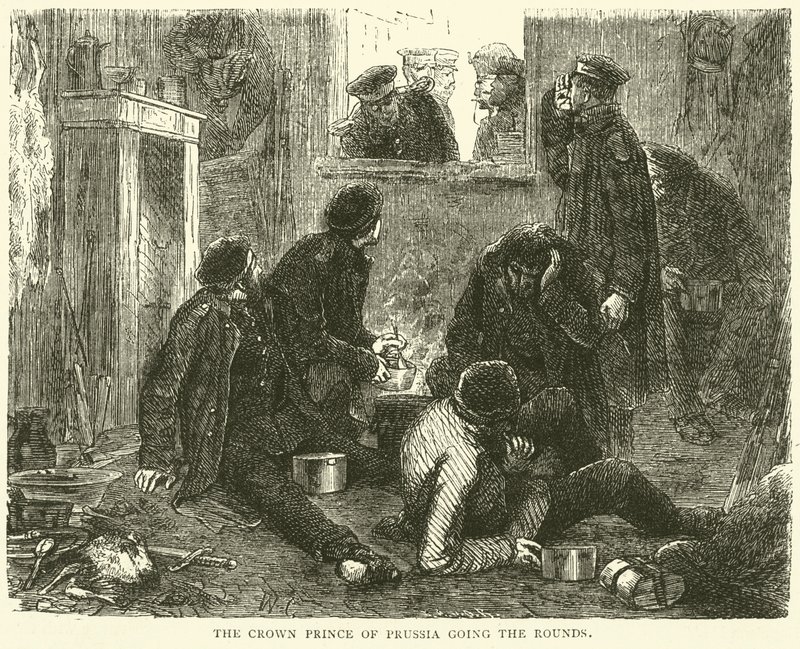 Il Principe della Corona di Prussia in perlustrazione, novembre 1870 da English School
