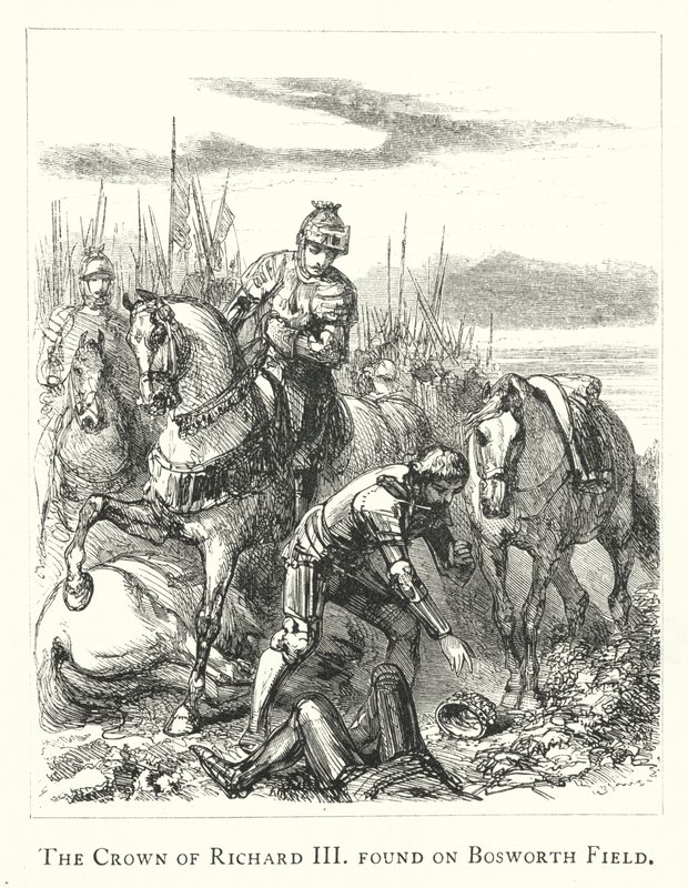 La Corona di Riccardo III trovata sul campo di Bosworth da English School