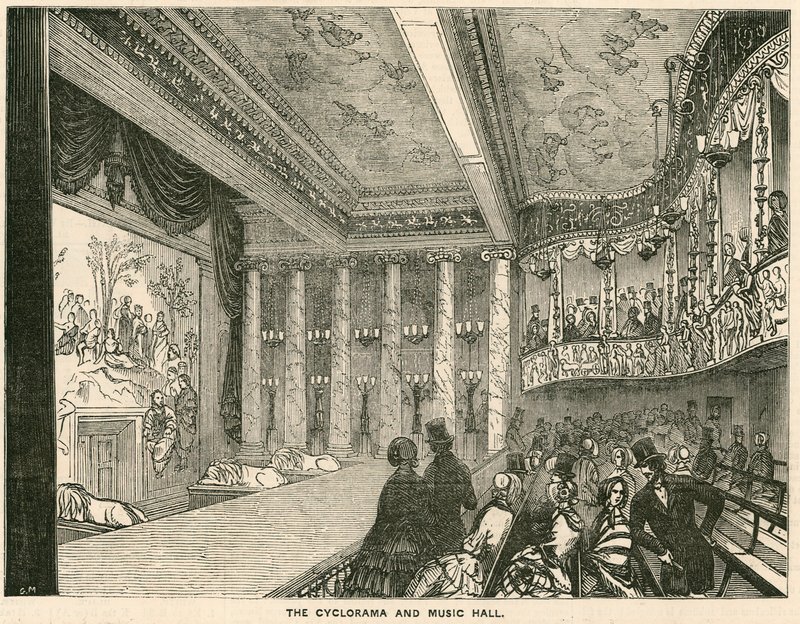 Il Cyclorama e Sala della Musica al Colosseo, Londra da English School