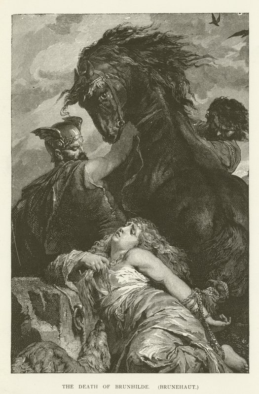 La morte di Brunilde (Brunehaut) da English School