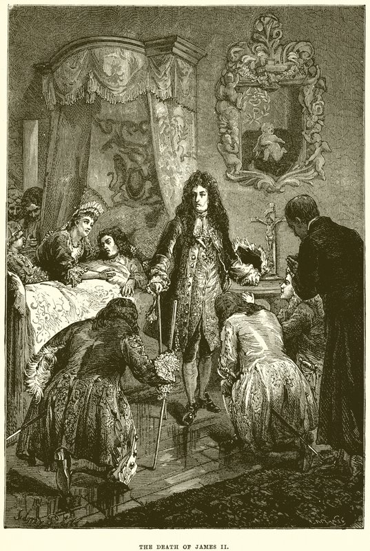 La morte di Giacomo II da English School