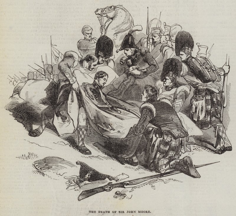 La Morte di Sir John Moore da English School
