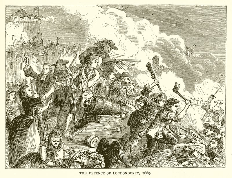 La Difesa di Londonderry, 1689 da English School
