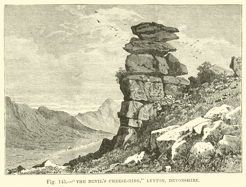 Il Cheese-Ring del Diavolo, Lynton, Devonshire da English School