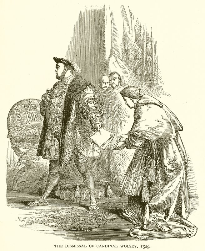Congedo del cardinale Wolsey, 1529 da English School