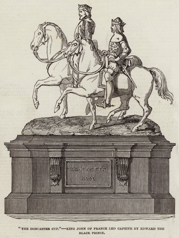 La Coppa di Doncaster, Re Giovanni di Francia condotto prigioniero da Edoardo il Principe Nero da English School