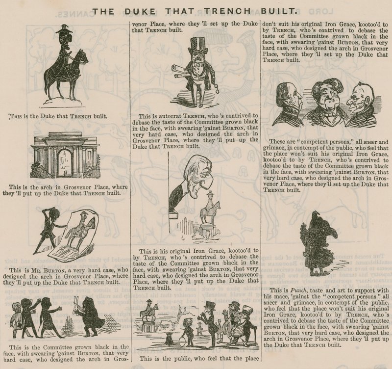 Il Duca che Trench costruì; da Punch, 1846 da English School