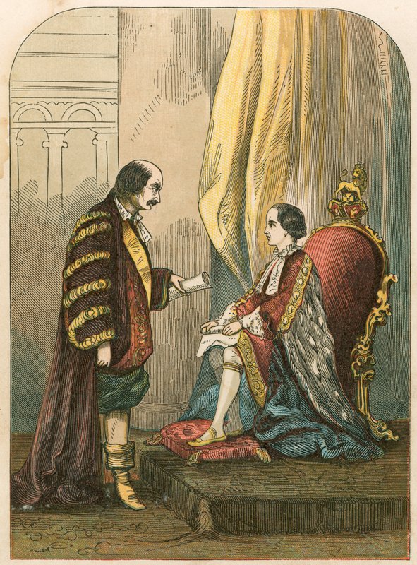 Il Duca di Northumberland persuade Edoardo VI a cambiare la successione da English School