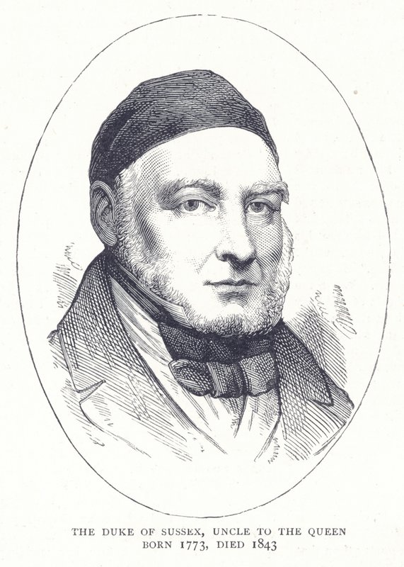 Il Duca di Sussex, zio della Regina nato nel 1773, morto nel 1843 da English School