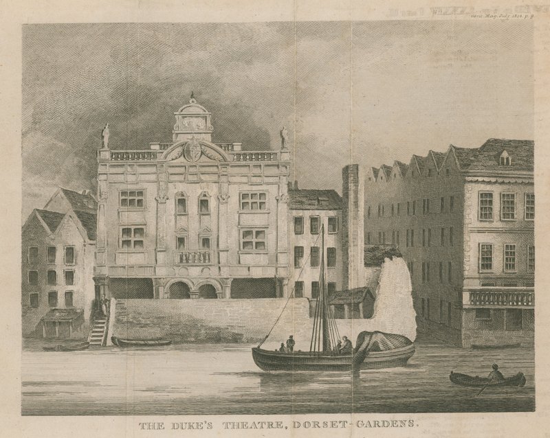 Il Dukes Theatre, Dorset Gardens, Londra da English School