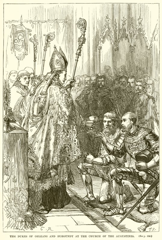 I duchi di Orleans e Borgogna alla chiesa degli Agostiniani da English School