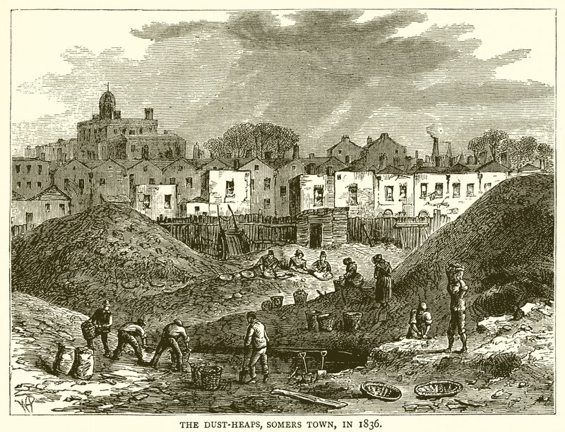 I cumuli di polvere, Somers Town, nel 1836 da English School