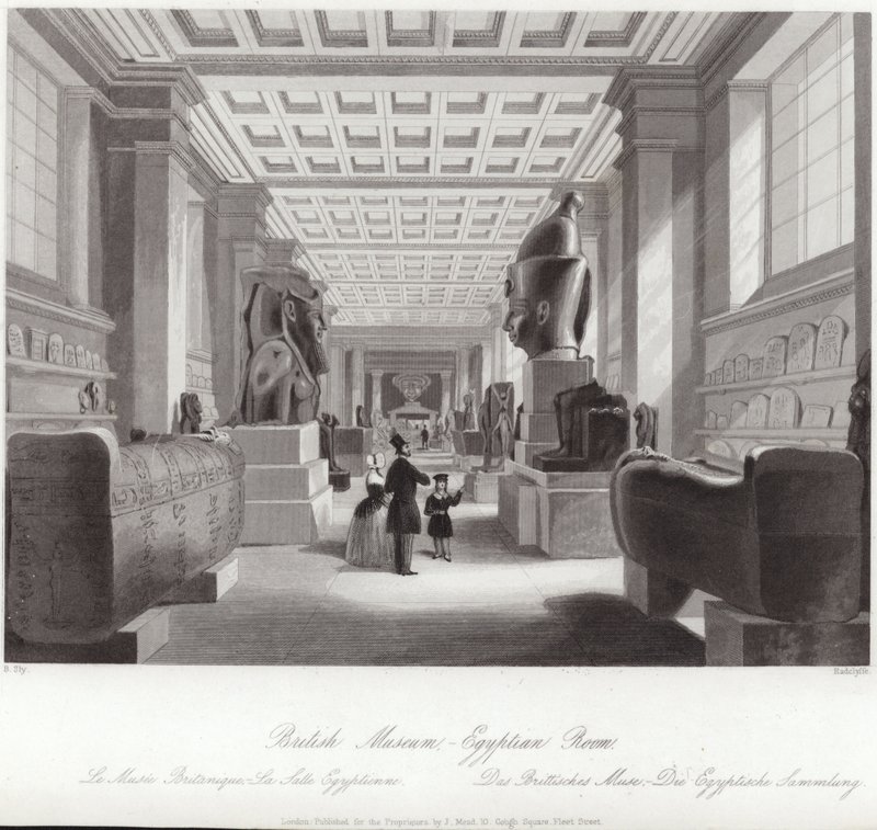 La Sala Egizia del British Museum da English School
