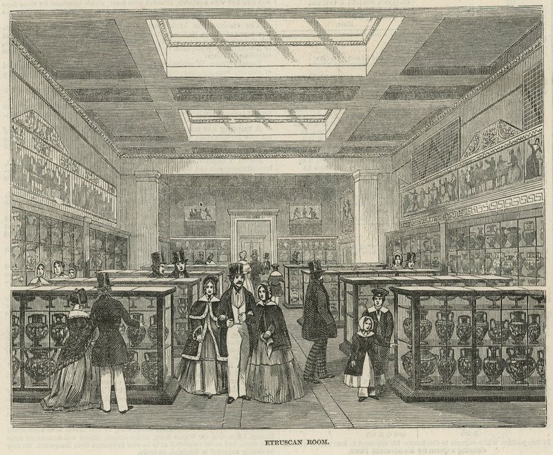 La Sala Etrusca al British Museum da English School