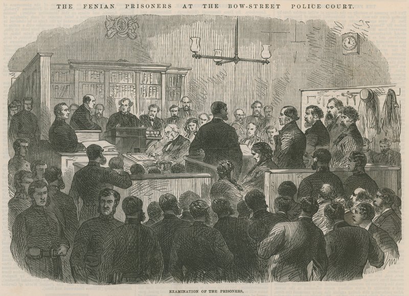 I prigionieri feniani al Bow Street Police Court da English School