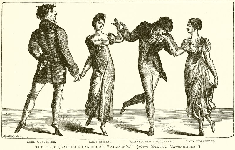 Il Primo Quadrille ballato ad Almacks da English School