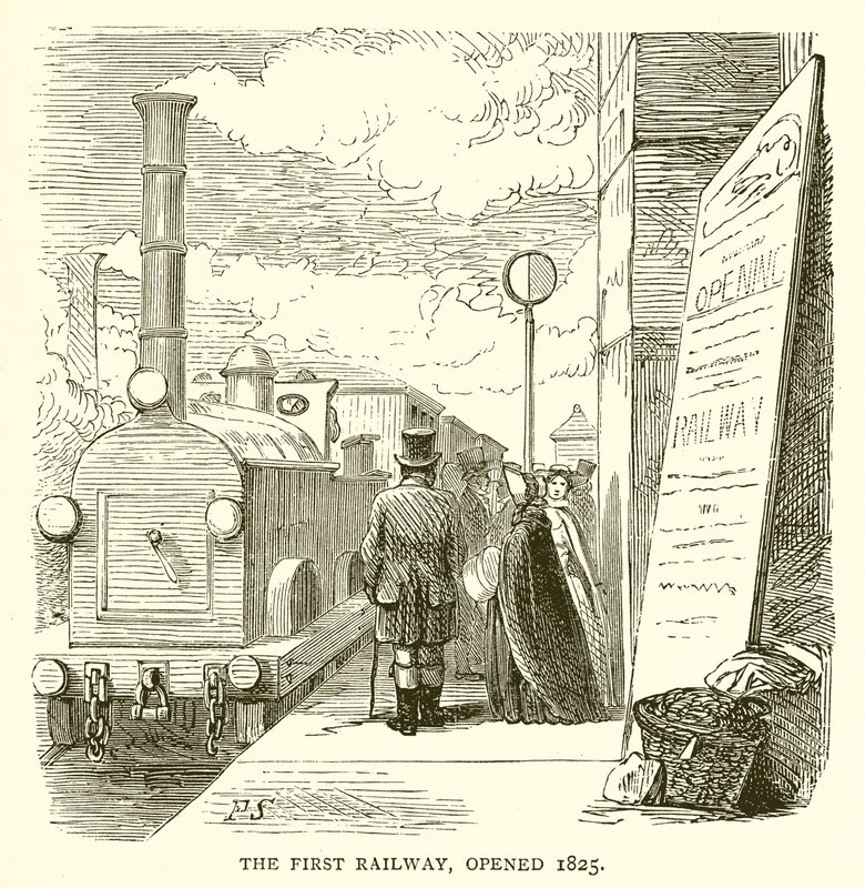 La Prima Ferrovia, Aperta nel 1825 da English School