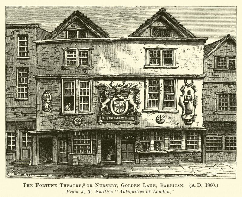 Il Teatro della Fortuna, o Nursery, Golden Lane, Barbican, AD 1800 da English School