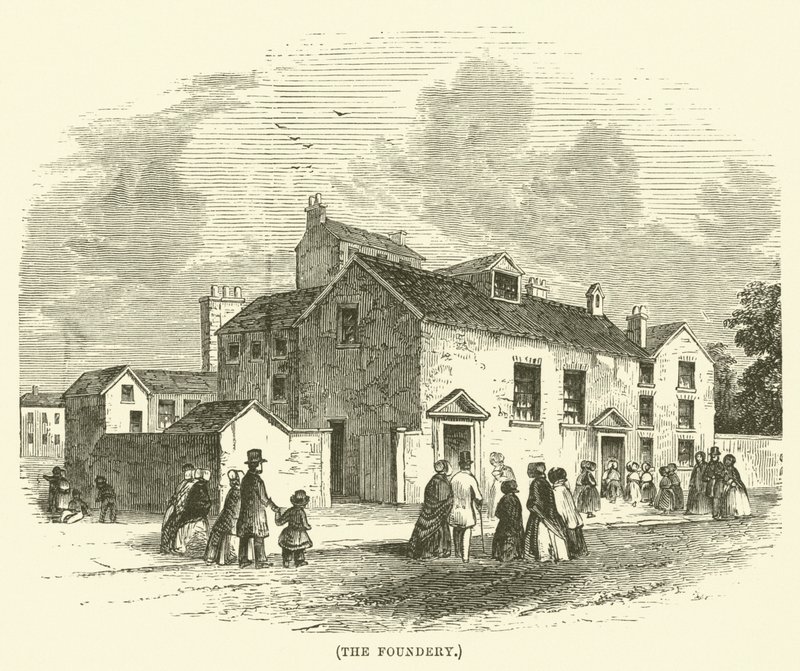 La Fonderia (incisione) da English School