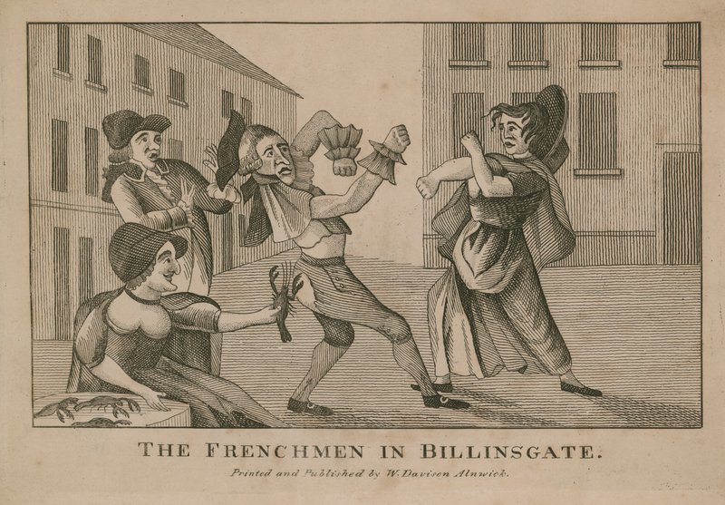 I francesi a Billingsgate da English School