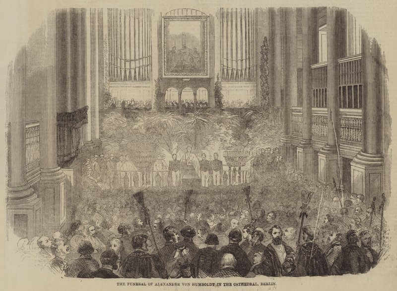 Il funerale di Alexander von Humboldt nella cattedrale di Berlino (incisione) da English School