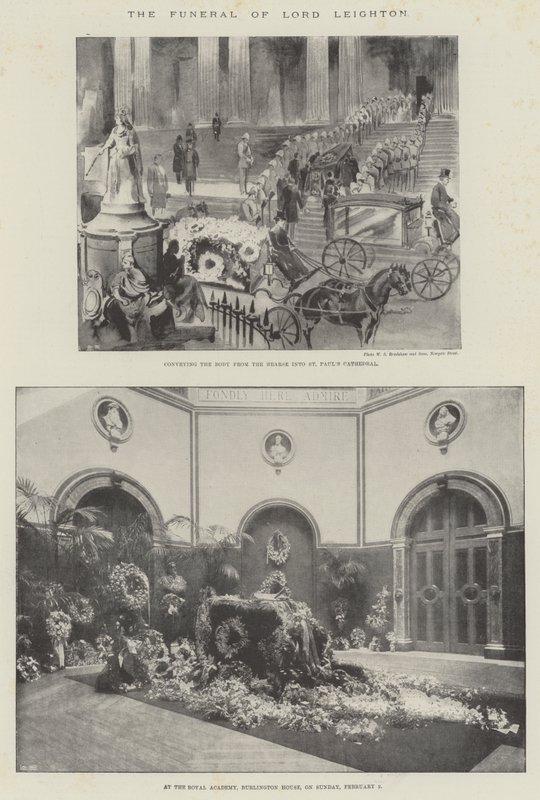 Il funerale di Lord Leighton da English School