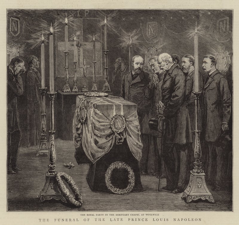 Il funerale del defunto Principe Luigi Napoleone da English School