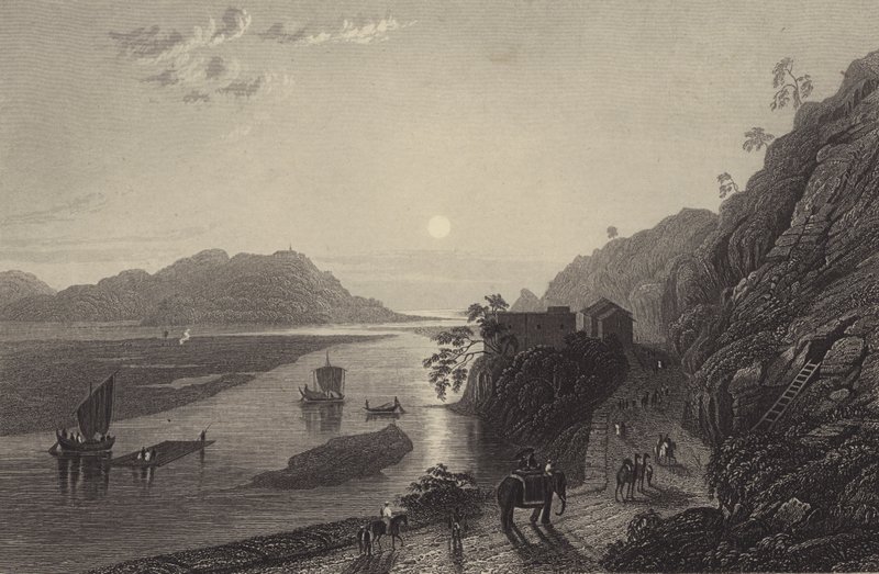 Il Gange entra nelle pianure vicino a Haridwar da English School