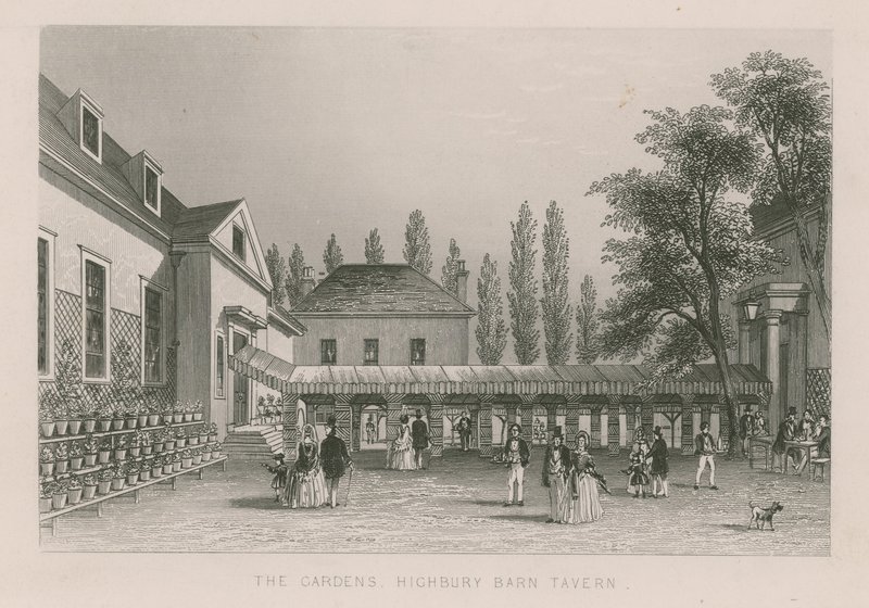 I giardini della Highbury Barn Tavern da English School