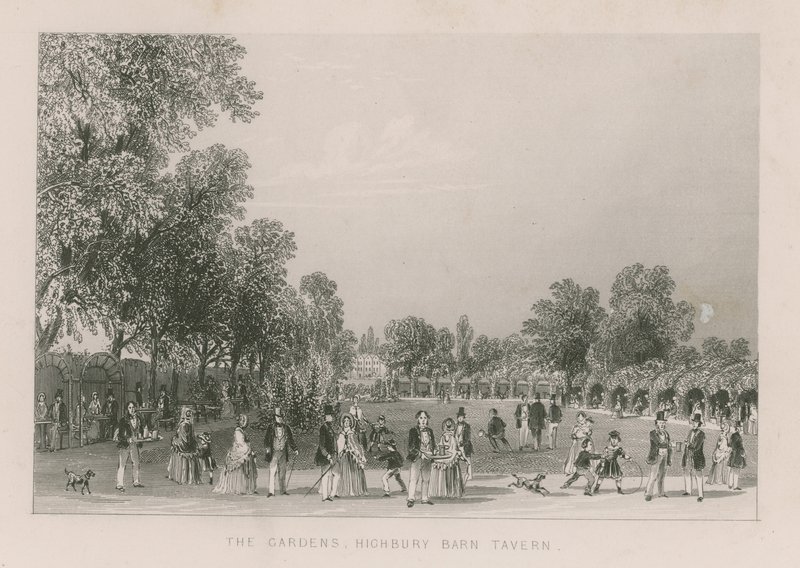 I giardini della Highbury Barn Tavern da English School