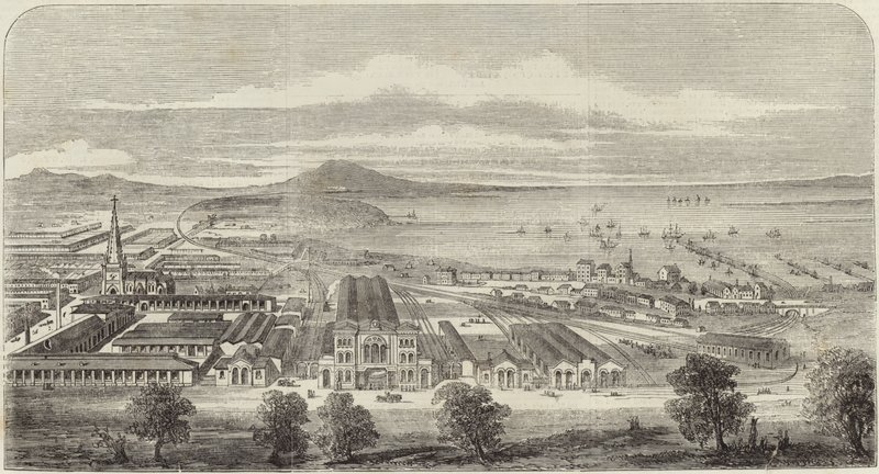 La ferrovia di Geelong e Melbourne da English School