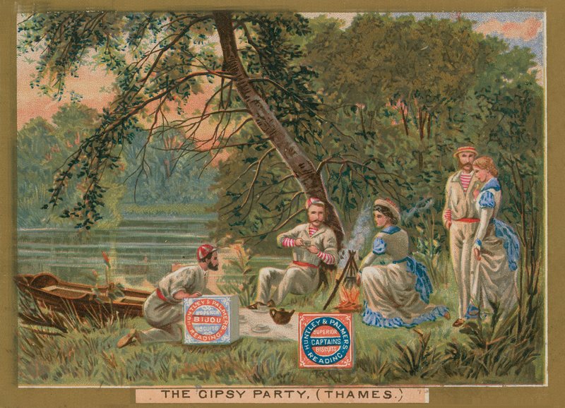 La festa degli zingari sul fiume Tamigi da English School