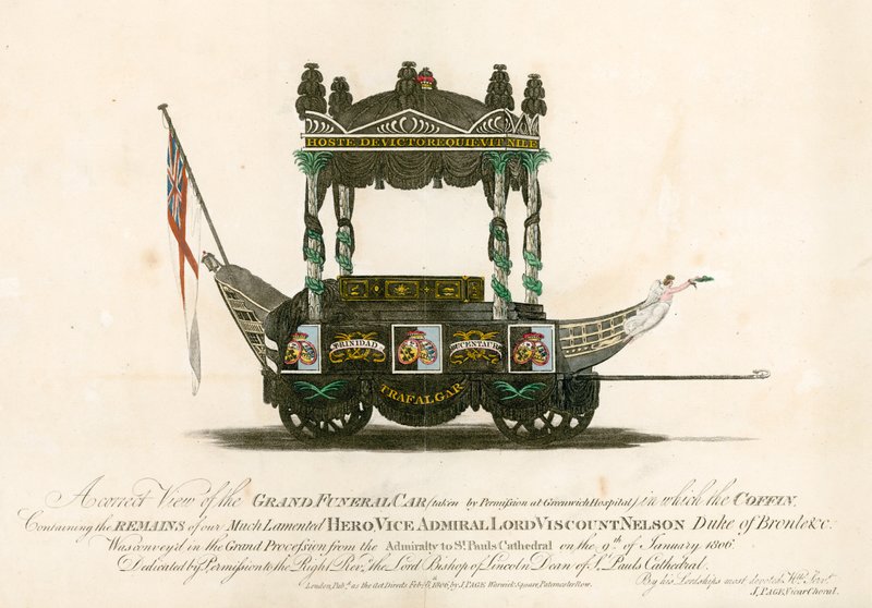Il Grande Carro Funebre del Vice Ammiraglio Lord Visconte Nelson da English School