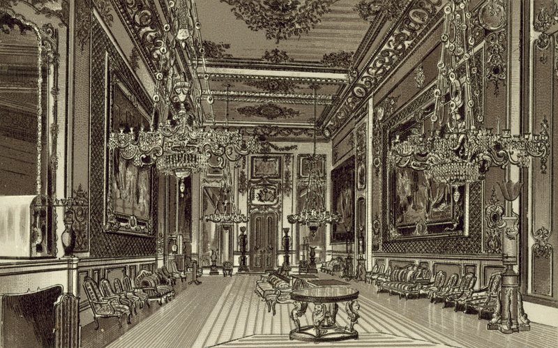 La Grande Sala di Ricevimento, Castello di Windsor da English School