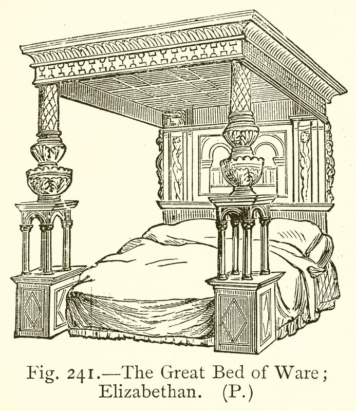 Il Grande Letto di Ware; Elisabettiano da English School