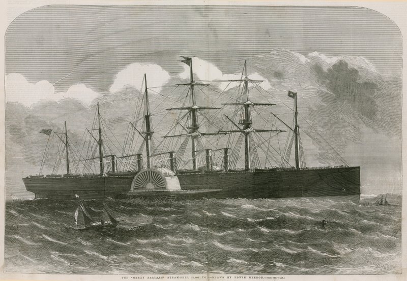 La nave a vapore Great Eastern da English School