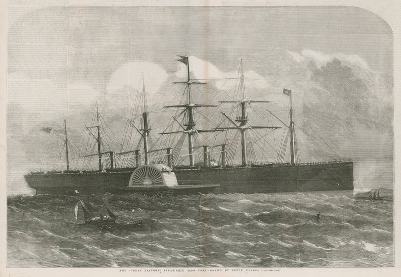 La nave a vapore Great Eastern da English School
