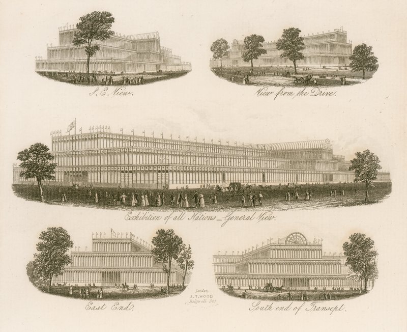 Edificio della Grande Esposizione, viste da diverse angolazioni da English School
