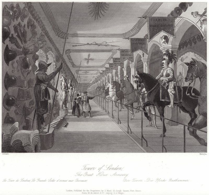 La Grande Armeria del Cavallo della Torre di Londra da English School