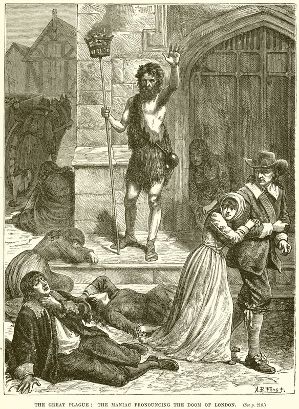 La Grande Peste: Il Maniaco che Pronuncia il Destino di Londra da English School