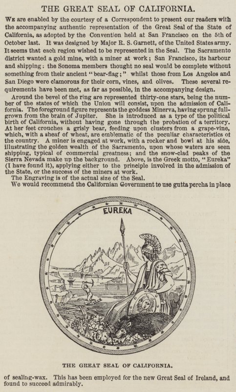 Il grande sigillo della California da English School