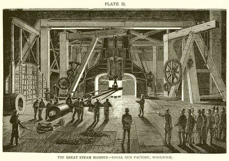 Il grande martello a vapore - Royal Gun Factory, Woolwich da English School